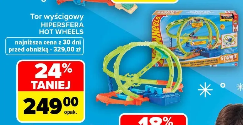 Tor wyścigowy Hipersfera Hot Wheels promocja w Carrefour