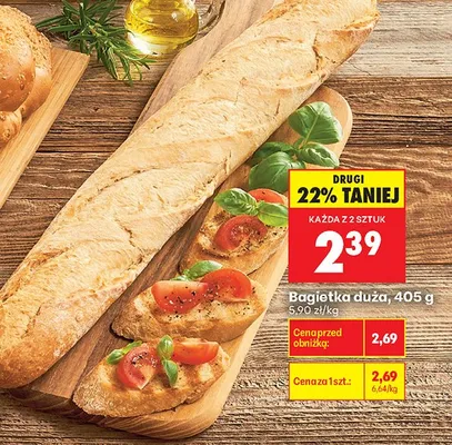 Bagietka duża promocja w Biedronka