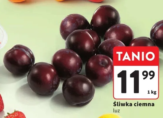 Śliwka ciemna luz promocja w Intermarche