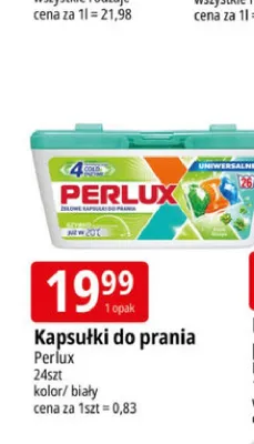 Kapsułki do prania Perlux kolor promocja w Leclerc