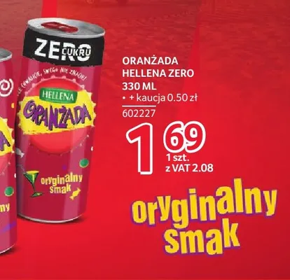 Oranżada Hellena Zero promocja w Selgros