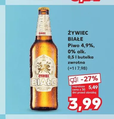 Piwo bezalkoholowe Żywiec Białe promocja w Kaufland