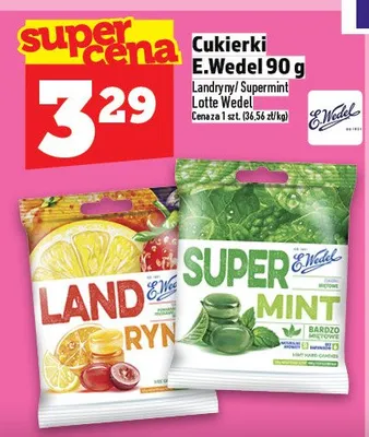 Cukierki E.Wedel Landryny Supermint Lotte Wedel promocja w TOPAZ