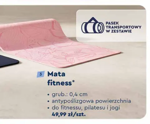 Mata fitness 0,4 cm Spokey promocja w Biedronka