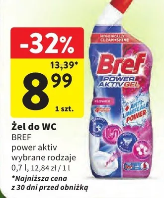 Żel do WC power aktiv wybrane rodzaje promocja w Intermarche