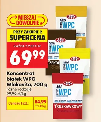 Koncentrat białek WPC różne rodzaje promocja w Biedronka