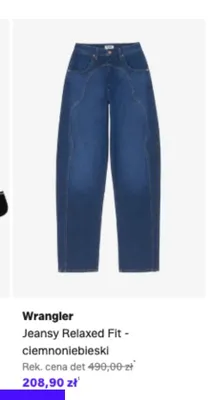 Jeansy Relaxed Fit Wrangler ciemnoniebieski promocja w Lounge by Zalando