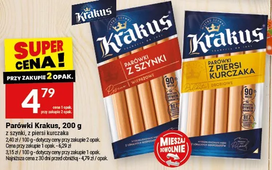 Parówki z szynki z piersi kurczaka promocja w Twój Market