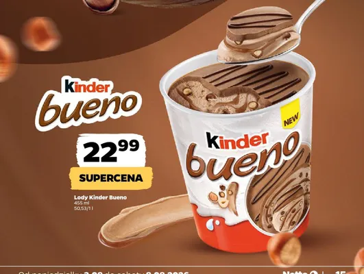 Lody Kinder Bueno promocja w Netto