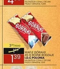 Wafle Góralki czekoladowe promocja w Wafelek