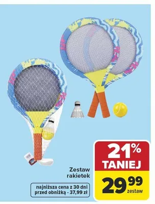 Zestaw rakietek promocja w Carrefour