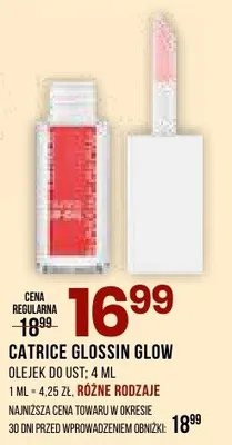 Olejek do ust glossin glow promocja w Drogerie Natura