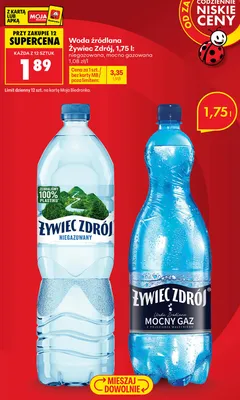 Woda źródlana niegazowana Żywiec Zdrój promocja w Biedronka