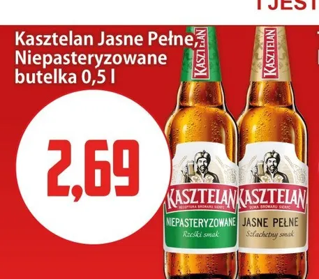 Piwo Kasztelan Jasne Pełne promocja w Kupiec