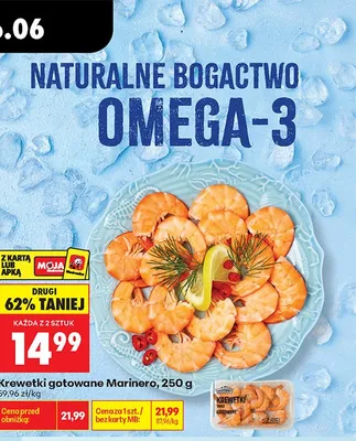 Krewetki gotowane Marinero promocja w Biedronka