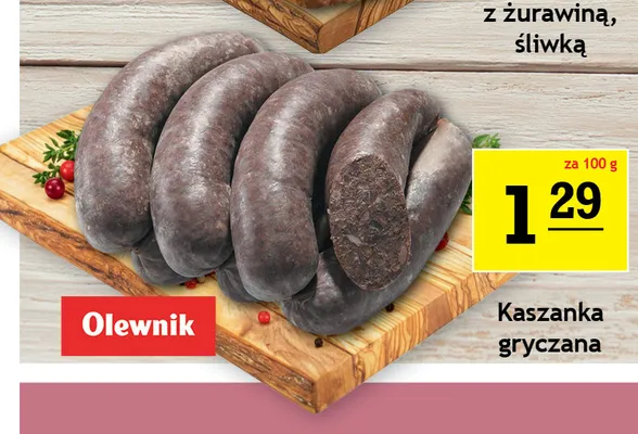 Kaszanka gryczana Olewnik promocja w Gram Market