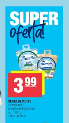 Serek puszysty Almette śmietankowy Hochland promocja w SPAR