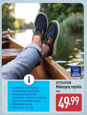 Mokasyny męskie UP2FASHION promocja w Aldi