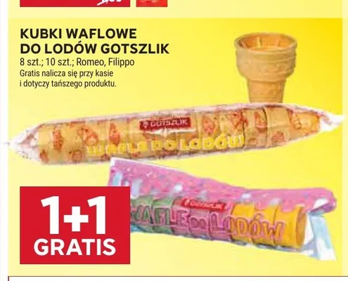 Kubki waflowe do lodów Gotszlik Filippo promocja w Stokrotka
