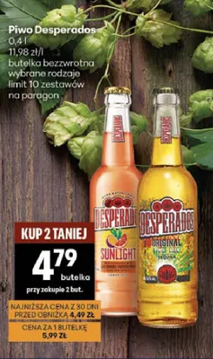 Piwo Desperados Original promocja w Delikatesy Centrum