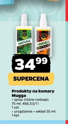 Spray na komary Mugga promocja w Netto