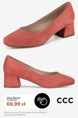 Czółenka Clara Barson promocja w CCC