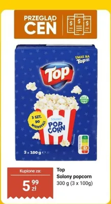 Solony popcorn promocja w Biedronka