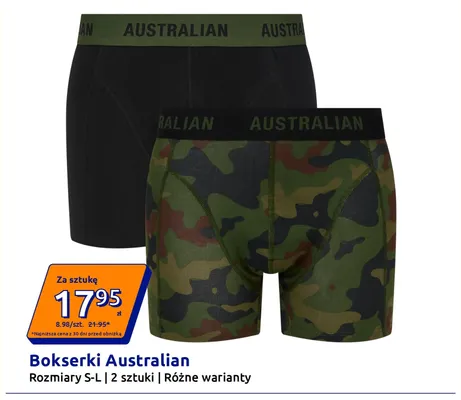 Bokserki Australian 2-pak promocja w Action