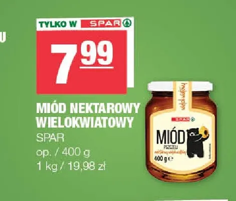 Miód nektarowy wielokwiatowy Spar promocja w SPAR