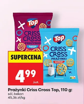 Prażynki Criss Cross Top sól promocja w Biedronka