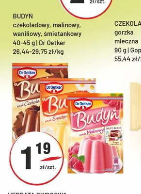 Budyń malinowy Dr Oetker promocja w Sedal
