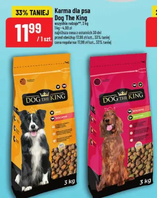 Karma dla psa Dog The King wołowina i warzywa promocja w POLOmarket