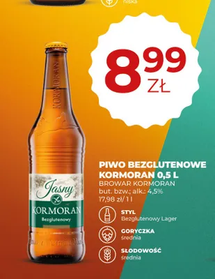 Piwo Bezglutenowe Kormoran promocja w Duży Ben