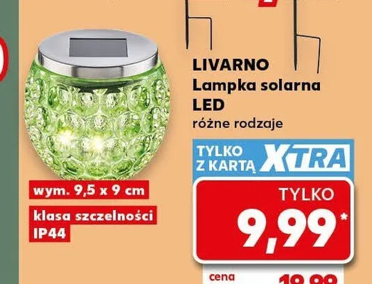 Lampka solarna LED Livarno promocja w Kaufland