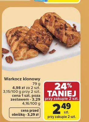 Warkocz klonowy promocja w Carrefour
