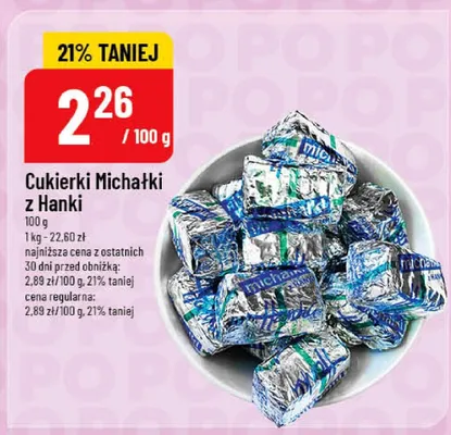 Cukierki Michałki z Hanki promocja w POLOmarket