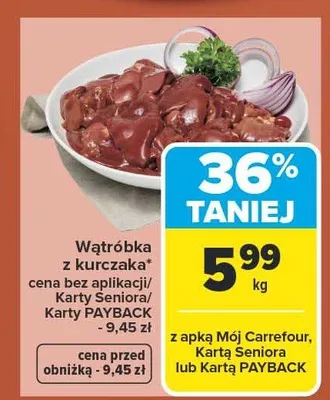 Wątróbka z kurczaka promocja w Carrefour