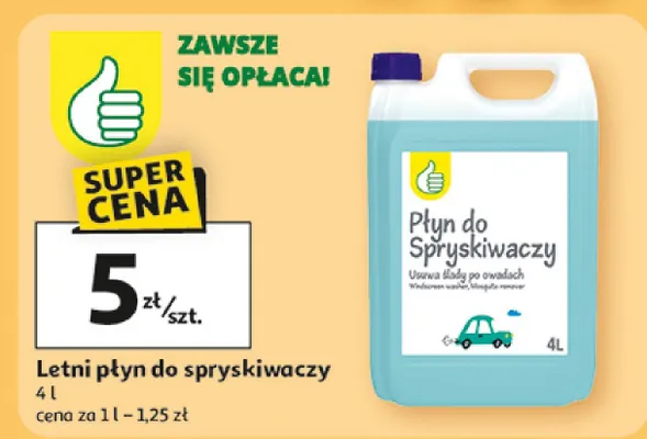 Letni płyn do spryskiwaczy promocja w Auchan