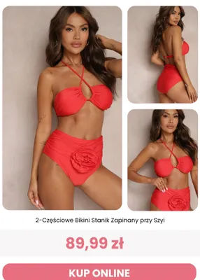 Bikini 2-częściowe Renee stanik zapinany przy szyi promocja w Renee