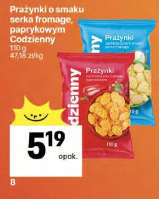 Prażynki o smaku serka fromage, paprykowym promocja w Delikatesy Centrum