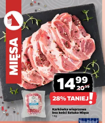Karkówka wieprzowa bez kości Sztuka Mięsa promocja w Netto