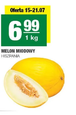 Melon miodowy Hiszpania promocja w SPAR