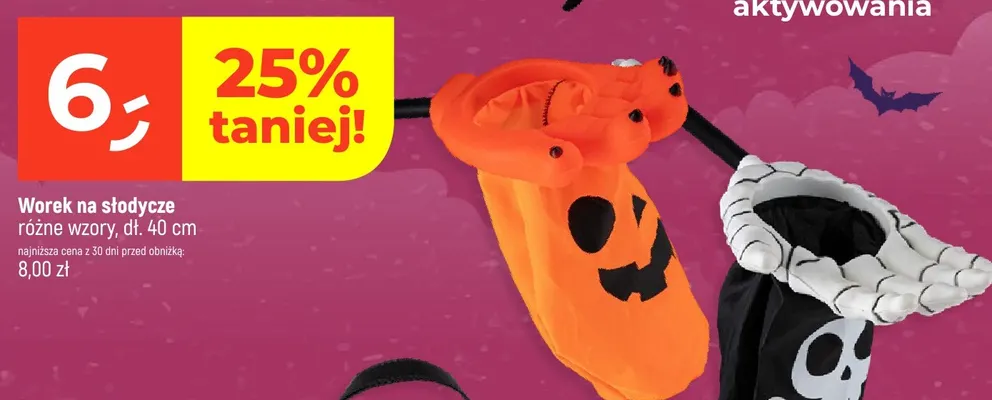 Worek na słodycze dł. 40 cm promocja w Dealz