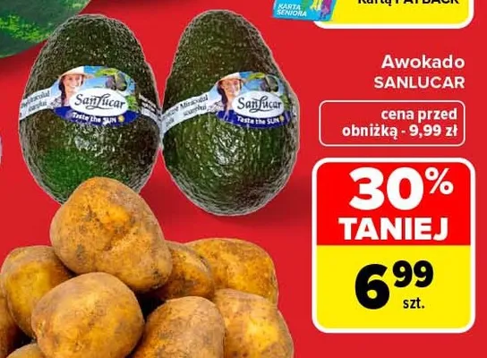 Awokado Sanlucar promocja w Carrefour Market