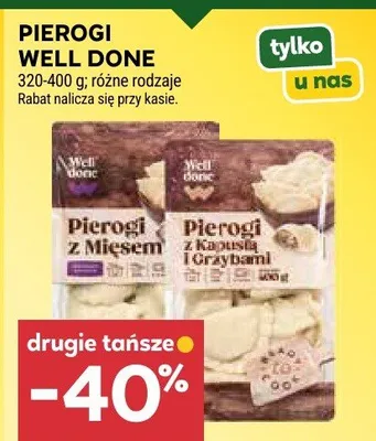 Pierogi z Mięsem Well Done promocja w Stokrotka