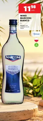 Wino Marconi Bianco promocja w Stokrotka