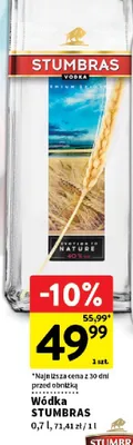 Wódka Stumbras promocja w Intermarche