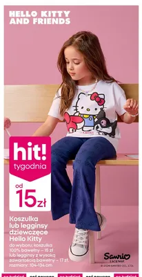 Legginsy dziewczęce Hello Kitty promocja w Pepco