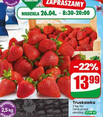 Truskawka luz promocja w Dino