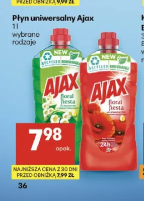 Płyn uniwersalny Ajax Floral Fiesta zielony promocja w Delikatesy Centrum